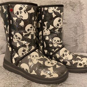 UGG Skull I Heart ❤️ Love Ugg sequin boots